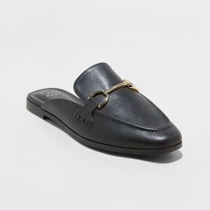 Women's Sandy Mule Flats - A New Day Black 9